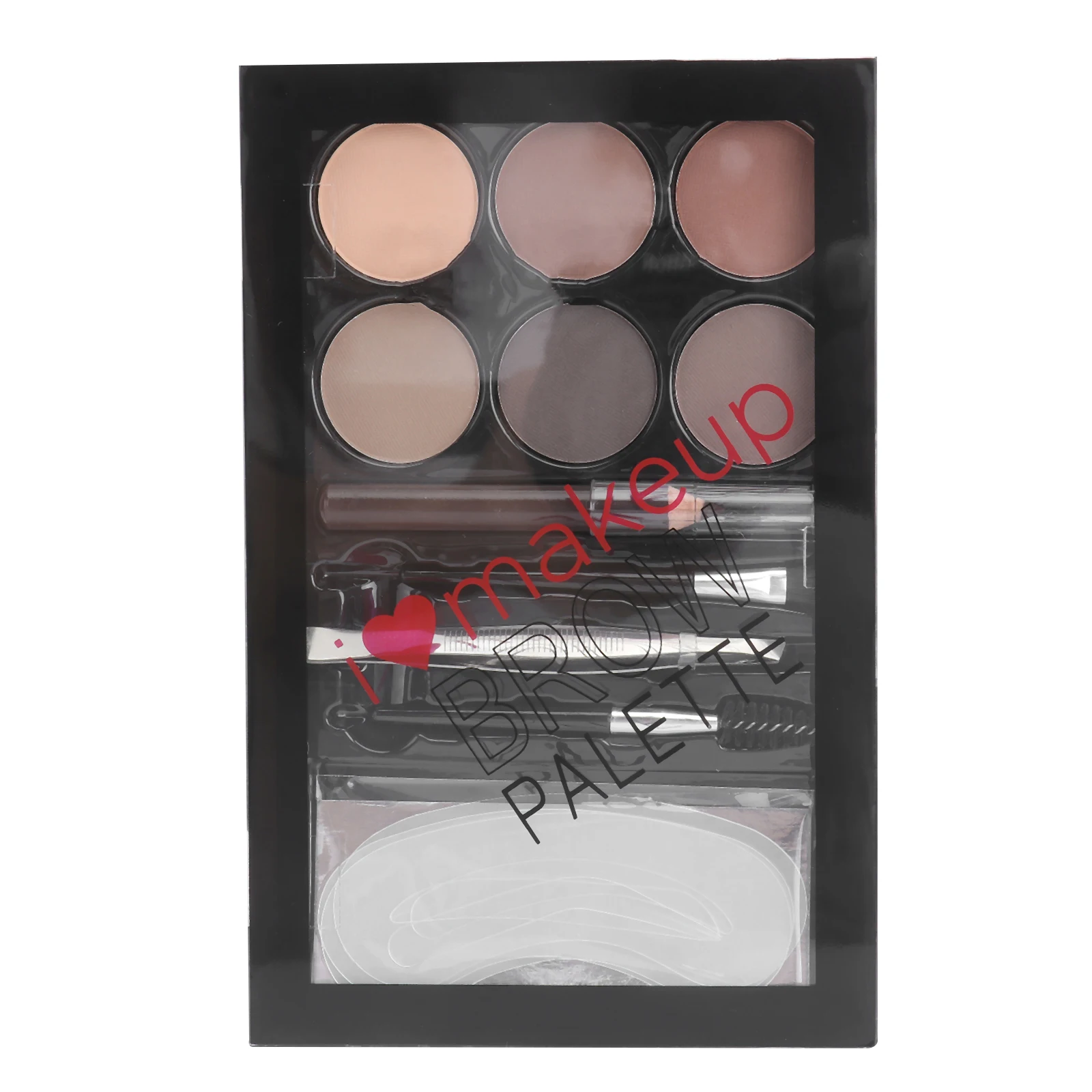 

1Set Lady Eyebrow Powder Kit Multifunctional Tool Smooth Lightweight Formula Sweatproof Long Wearing Defined Natural