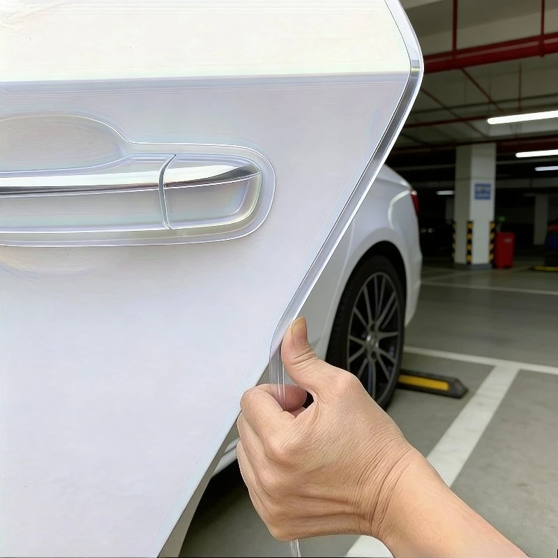 1 Set Stoßschutzleisten für Autos, in voller Länge, 10 m, transparente PVC-Türstoßschutzleisten, Auto-Außenzubehör, Schutz für die Kanten der Karosserie und Türen, Anti-Kratz- und Stoßschutzartikel. – Detail 5