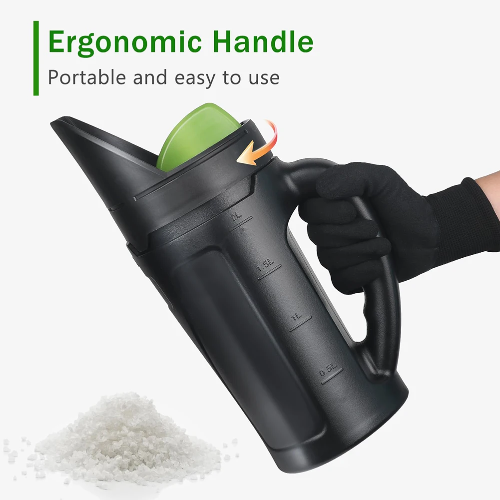 Dimensioni del foro regolabile per spalmatore tenuto in mano per fertilizzante per semi, sale, attrezzo da giardinaggio, annaffiatoio, strumento per semina, fertilizzante portatile