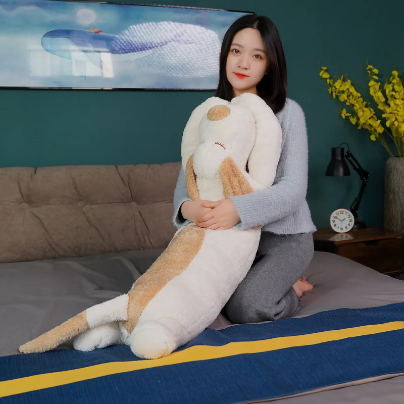 100-180CM Giant Dog Plush Toy Big Long Sleeping Stuffed Puppy Dog Doll Animal Soft PillowGirls Birthday Gift