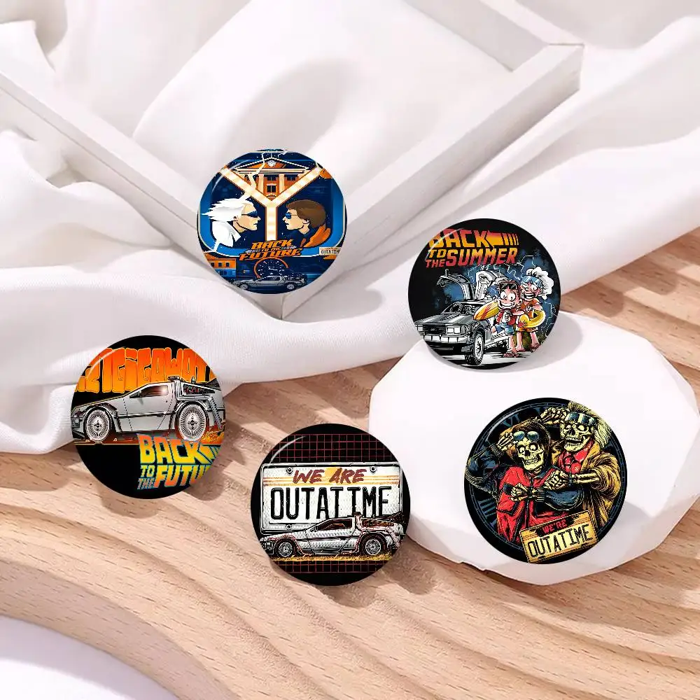 Back To The Future New  Brooches Soft Button Pin Funny Silly Gnarpy on A Skateboard Meme Badge Gamer Collection Gifts