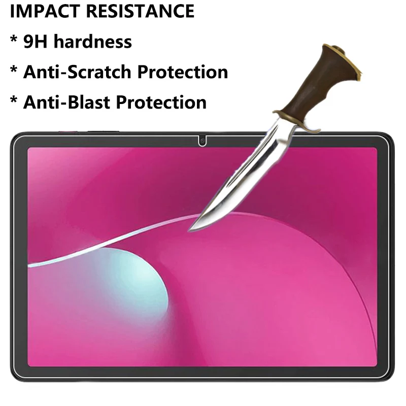 2 قطعة ل T-Mobile Revvl Tab 2 واقي للشاشة من الزجاج المقسى على لـ T-Mobile Revvl Tab 2 2.5D مضاد للخدش HD مقوس الفيلم