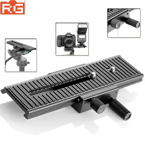 LP-01 2 Way Macro Focusing Rail Stabilizer Slider 1/4 inch Screw Digital SLR DSLR Close-up Shooting for Photography Accessories