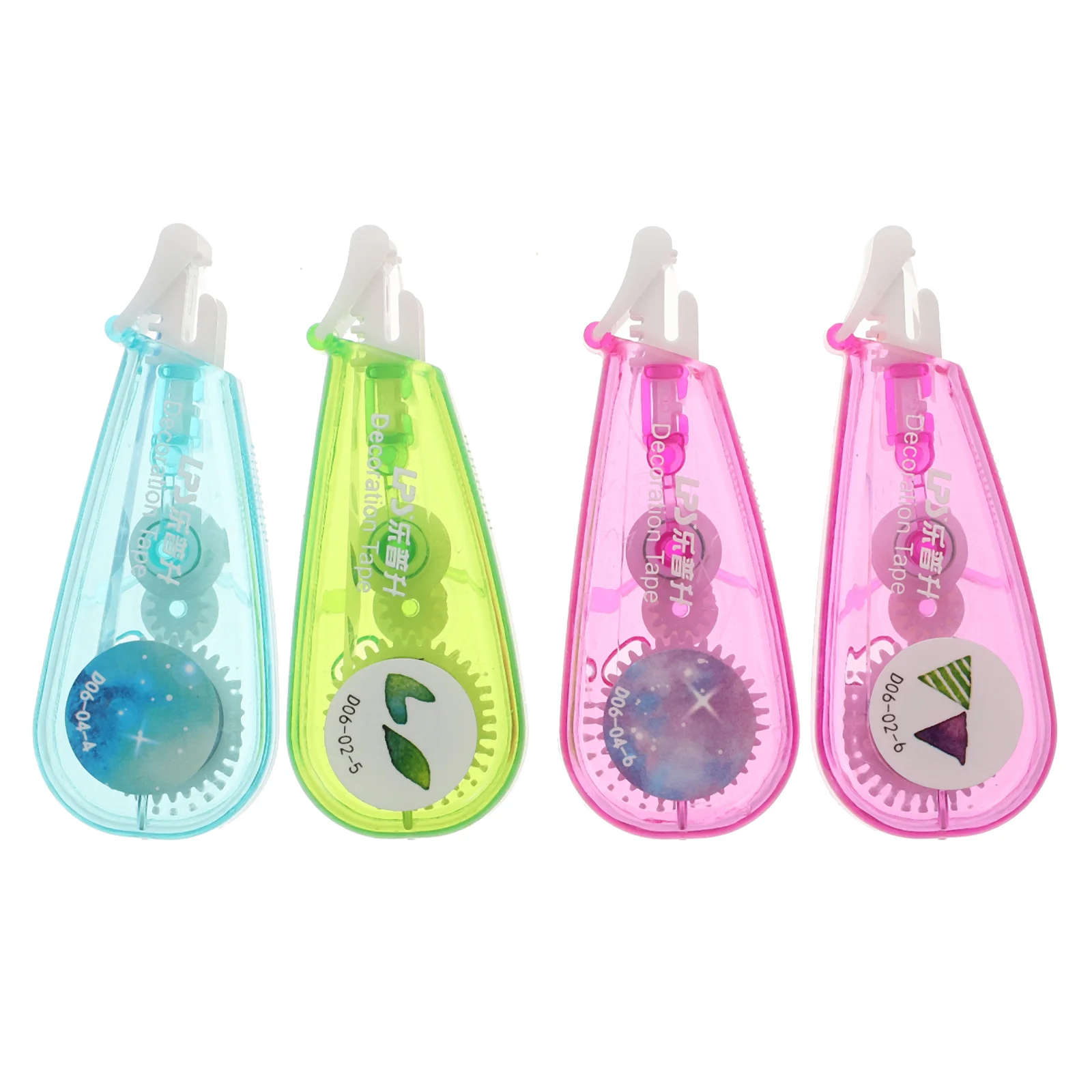 

4 Pcs Printed Correction Tape Novel Creative Stationery Supplies Adhesive Students Wide Edge Decorative R om Pattern