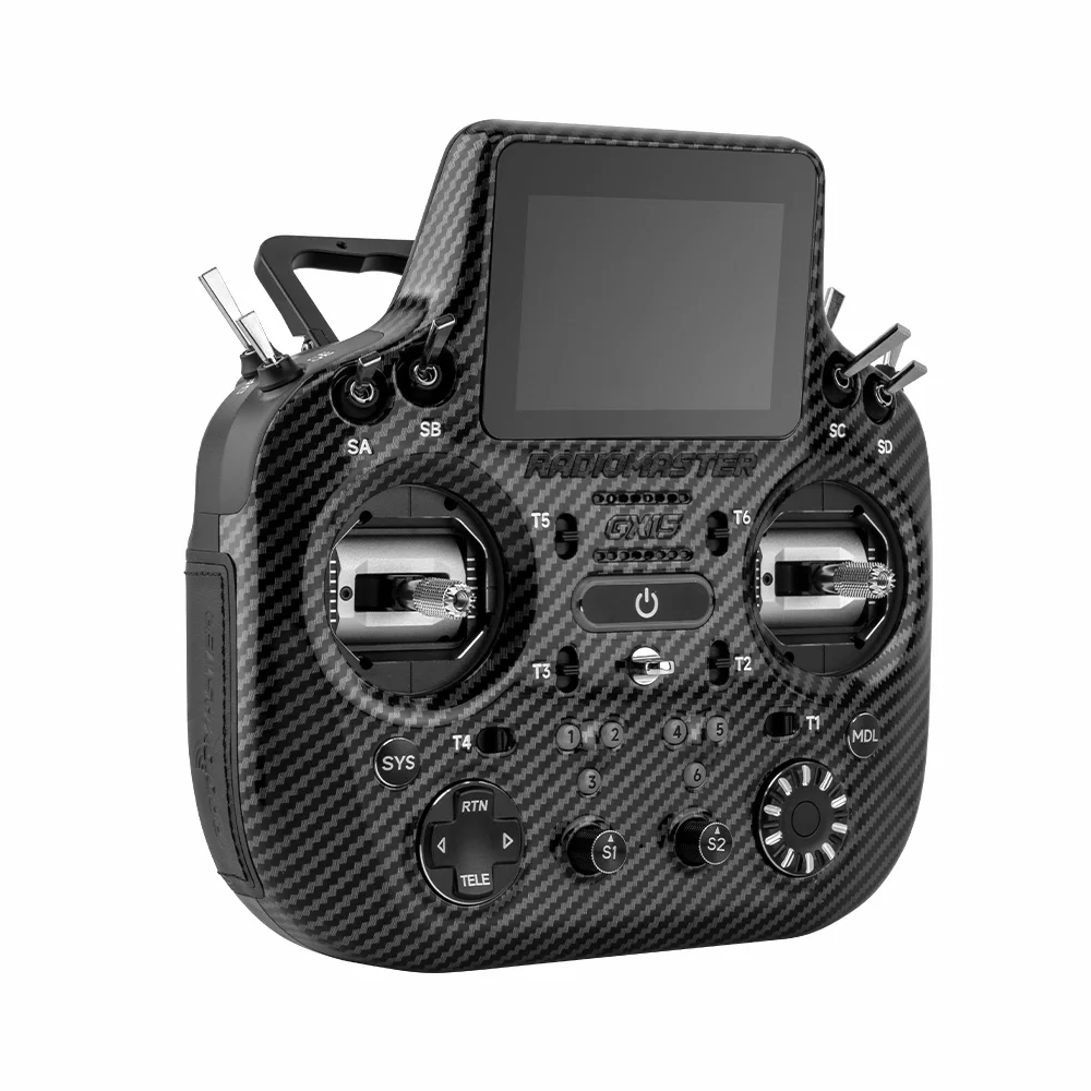 Radiomaster GX15 MAX ExpressLRS 2.4GHz 16CH 3.5inch IPS Touchscreen AG02 CNC Hall Gimbal EdgeTX Remote Controller