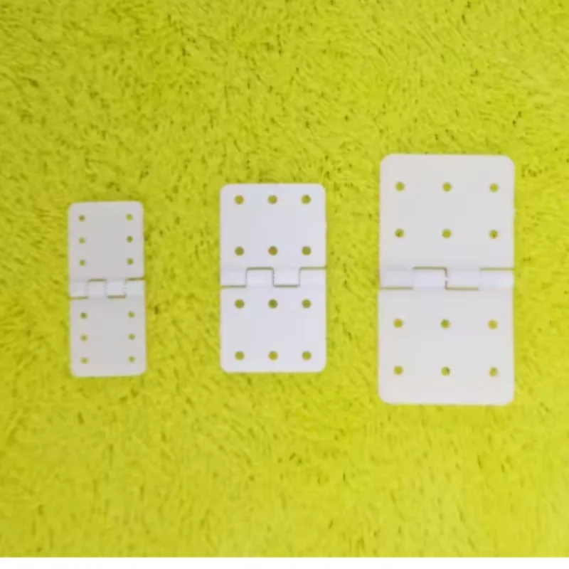20 Pcs/Aircraft Model Fixed Wing Accessories Nylon Flat Six Hole Hinge Connection Wing Size Hinge Movable Leaf