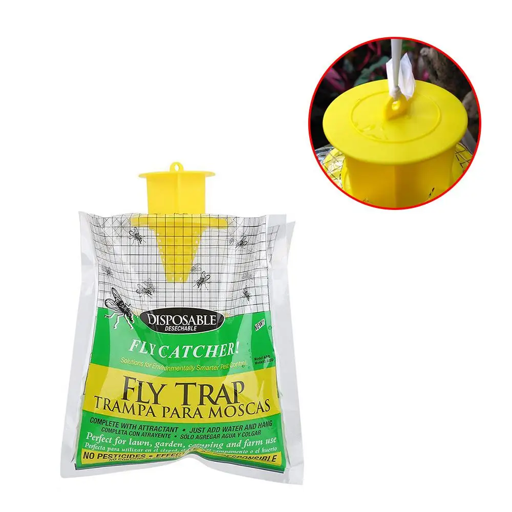 3PCS Fly Trap Bags Durable Material Effective Pest Control Innovative Highly Efficient Outdoor Garden Pest Catcher Easy To Use