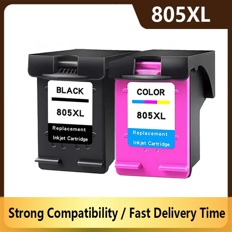

805XL For HP 805 805XL ink cartridge Replacement 805XL For HP DeskJet 1210 1212 2330 2332 2335 2720 2721 2722 printer