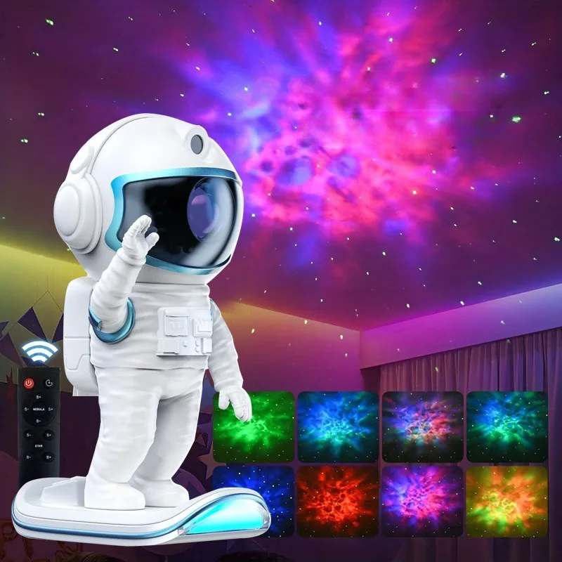 projetor estrela led para quarto galaxy night light astronauta espaco projetor lampada do teto nebulosa estrelada presente decorativo para criancas 01