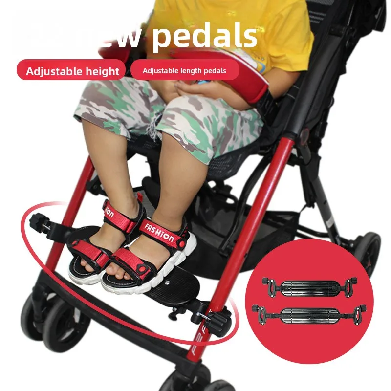 

Аксессуары для детских колясок: регулируемая подставка для ног, удлиненная опора для ног, портативная подставка для ног для коляски-трости, выдвижная подставка для ног