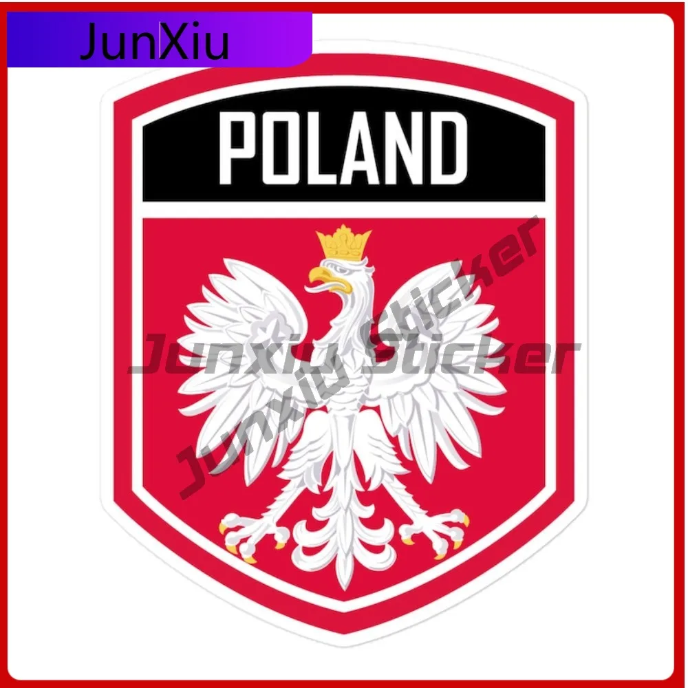 

Poland Coat Of Cool Stylish High Quality Arms Emblem Stickers Waterproof Vinyl Decal Protective Cover and Scratch PVC