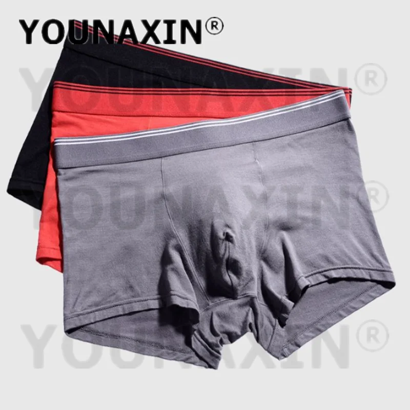 6 Pcs Big Size Underwear Men Undies Modal Boxers Briefs Panties Knickers Solid Colors Underpants Shorts M L XL 2XL 3XL 4XL