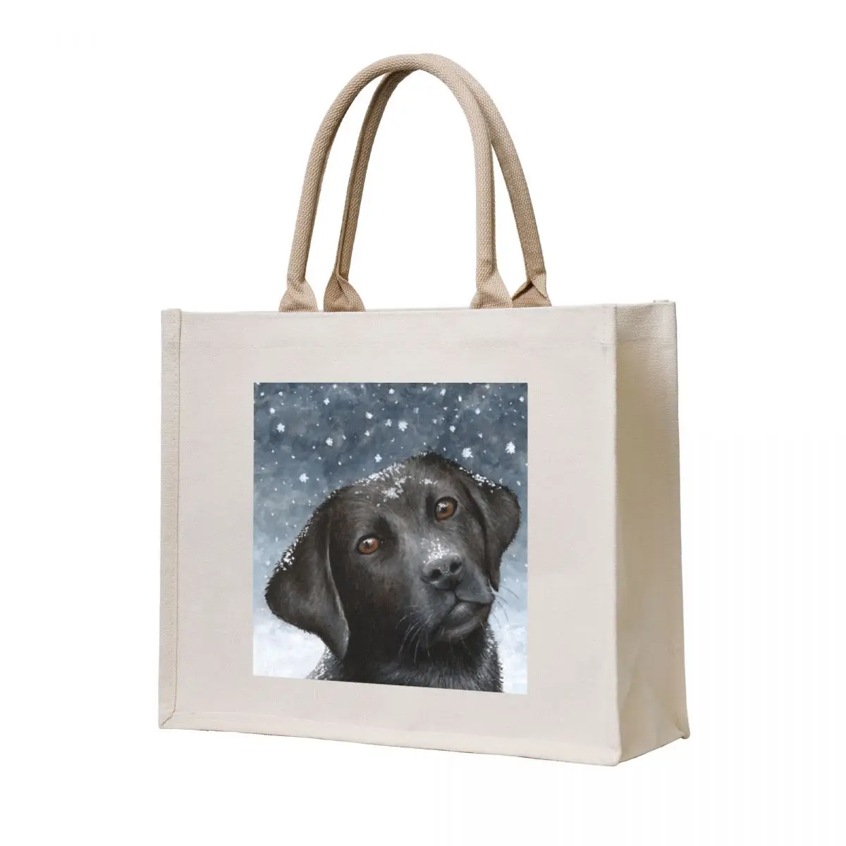 

Dog 100 Black Labrador Tote Bag canvas tote tote bag men's bags for women Reusable bags