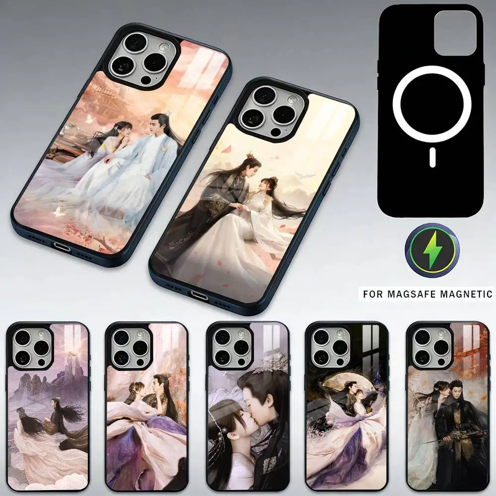 

Love Between Fairy and Devil Phone Case For iPhone17,16,15,14,13,12,11 Plus,Pro Max Magnetic For Magsafe Wireless Charging