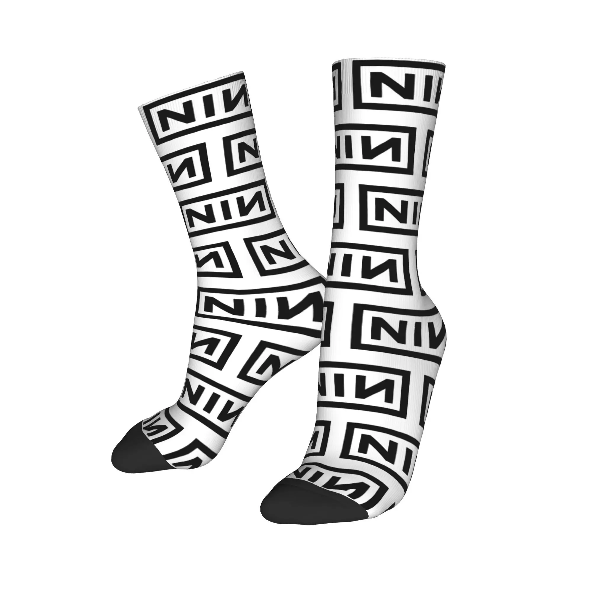 Unisex Nine Inch Nails NIN Rock Band Accessories Socks Heavy Metal Cozy Socks Fashion For Casual Wear