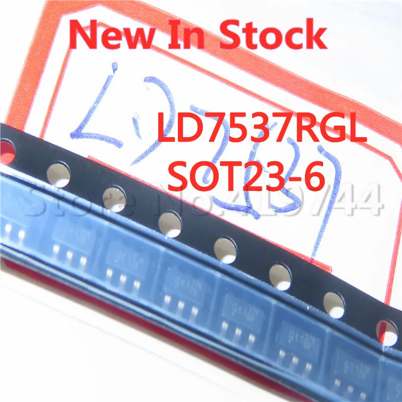 10PCS/LOT Quality 100%  LD7537RGL LD7537RG LD7537 SOT23-6 37R LCD power chip chip In Stock New Original