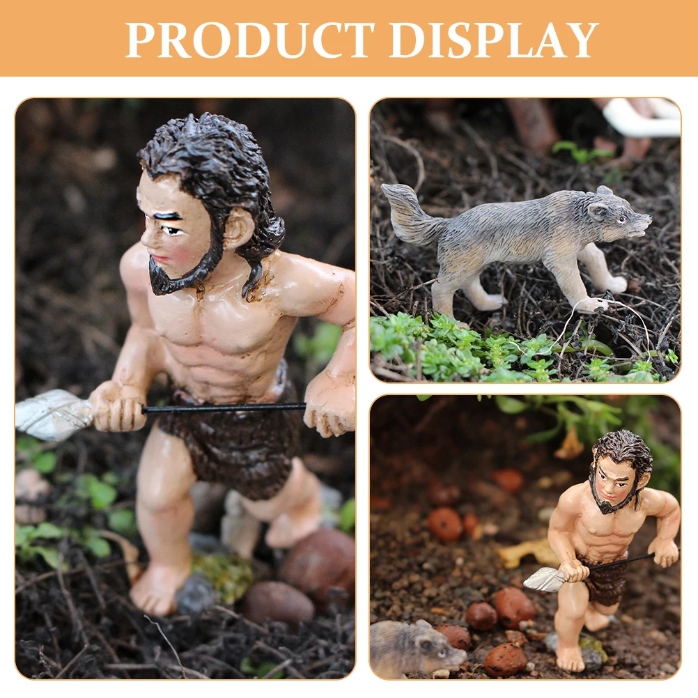 

Figurine Resin Craft Small Statue for Garden Bonsai Desk Car Dashboard Terrarium Landscaping Ornament Primitive