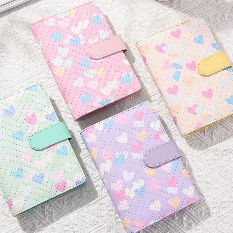 

A6 PU Leather Binder Card Album Cover Kpop Photocards Collect Holder Stylish Design Idol Photo Card Book Cover (No Inner Page)