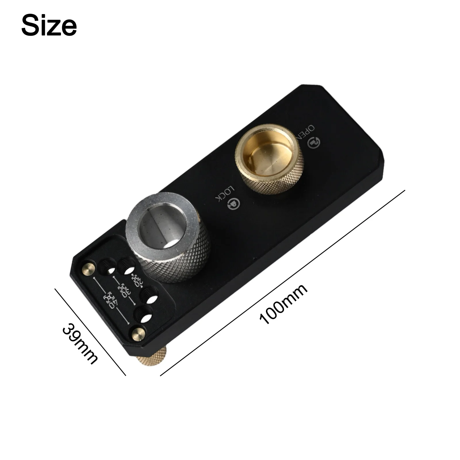 

Алюминиевый шаблон Направляющая для сверла из алюминиевого профиля Удобный дизайн для штамповочного станка своими руками Прибл. 105*25 мм 4,13*0,98 дюйма