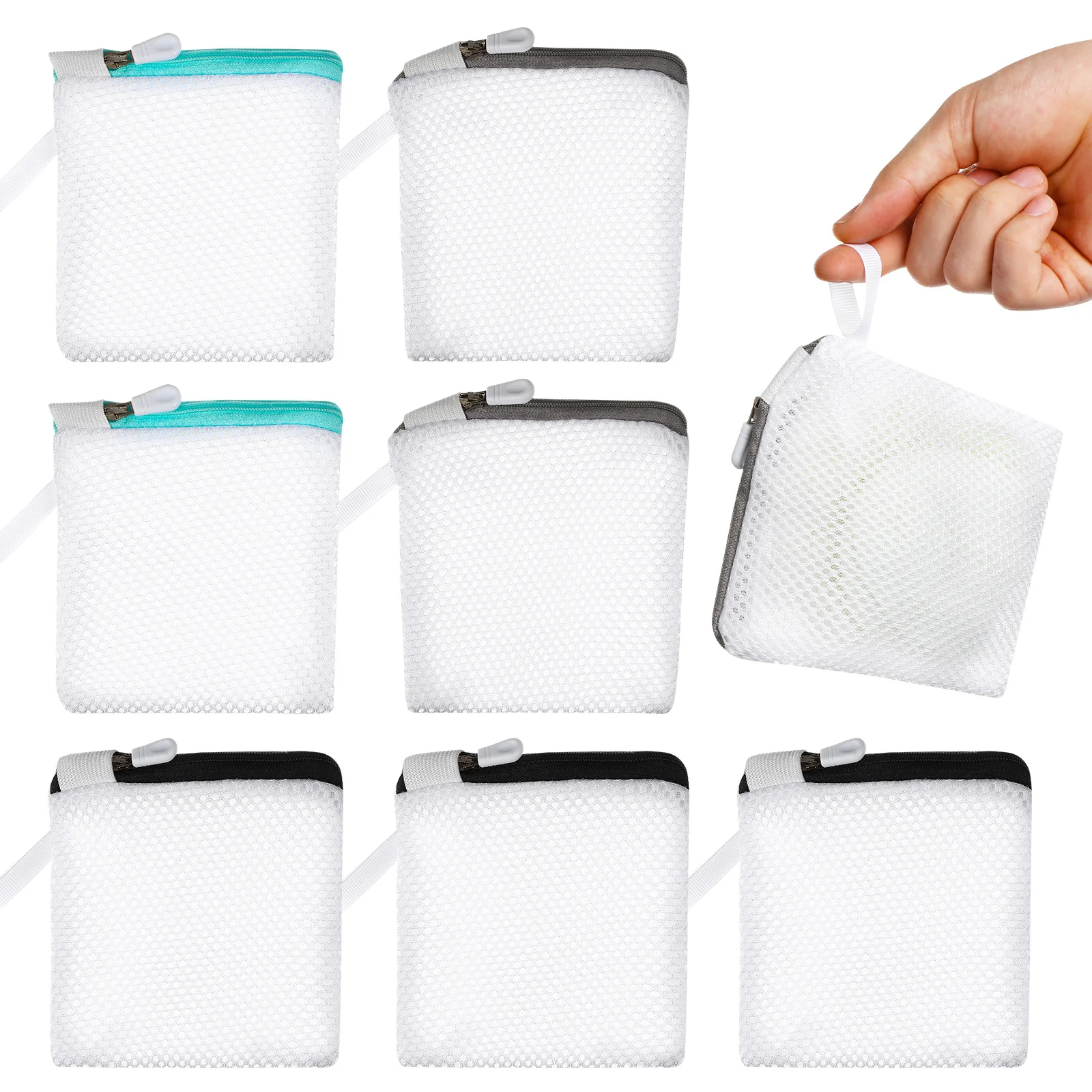 

8pcs Laundry Bags For Delicates Mesh Washing Machine Net Underwear Socks Bras Small Clothing Organizer Travel Storage Bag