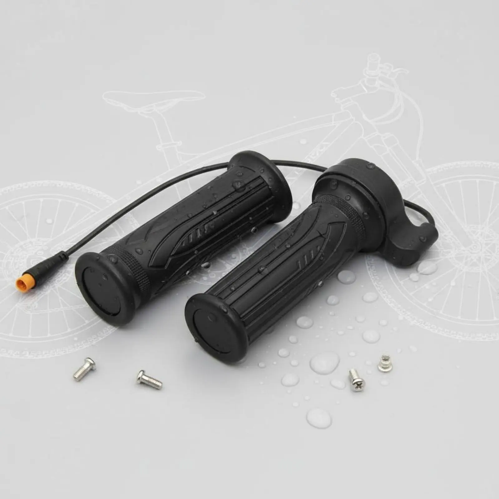 

2 Pieces E-Cycle Twist Ride Control Long-Lasting Electric Scooter Velocity Adjuster Grip Velocity Adjuster Handlebar Grips