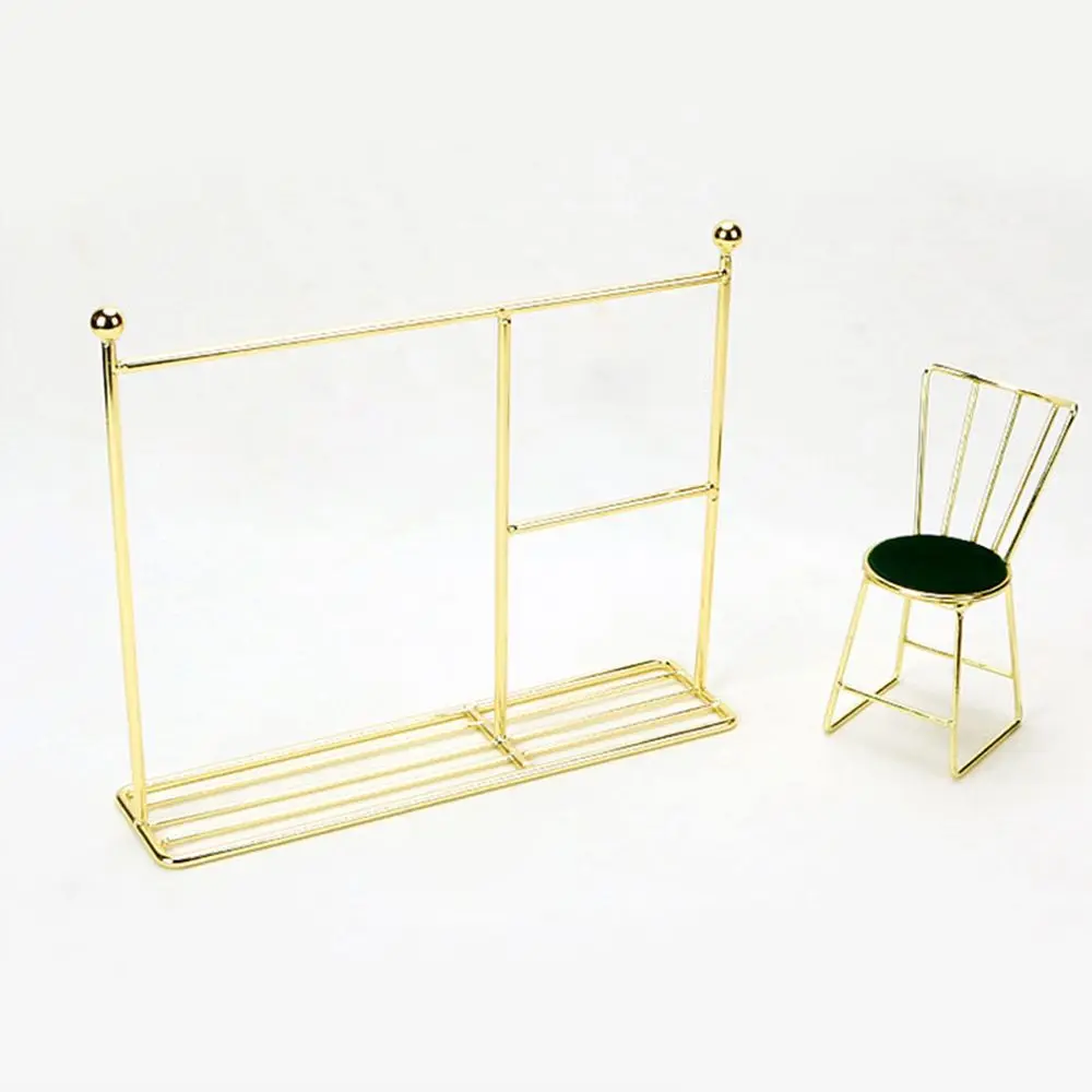 Creative Doll Clothes Rack Miniature Clothes Hangers Garment Organizer Kids Toy Gifts Dolls Accessories - Image 3