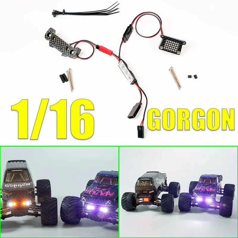 

Светодиодные фары и задние фонари для радиоуправляемых моделей 1/16 ARRMA GORGON GROM