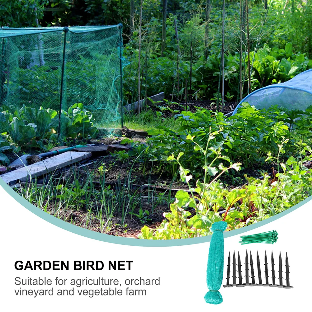

1 комплект, 1 комплект, сетка для зеленого сада, фруктового дерева, U-образные колышки, кабельные стяжки, защитная сетка для растений, овощей, ягодов, уличного использования