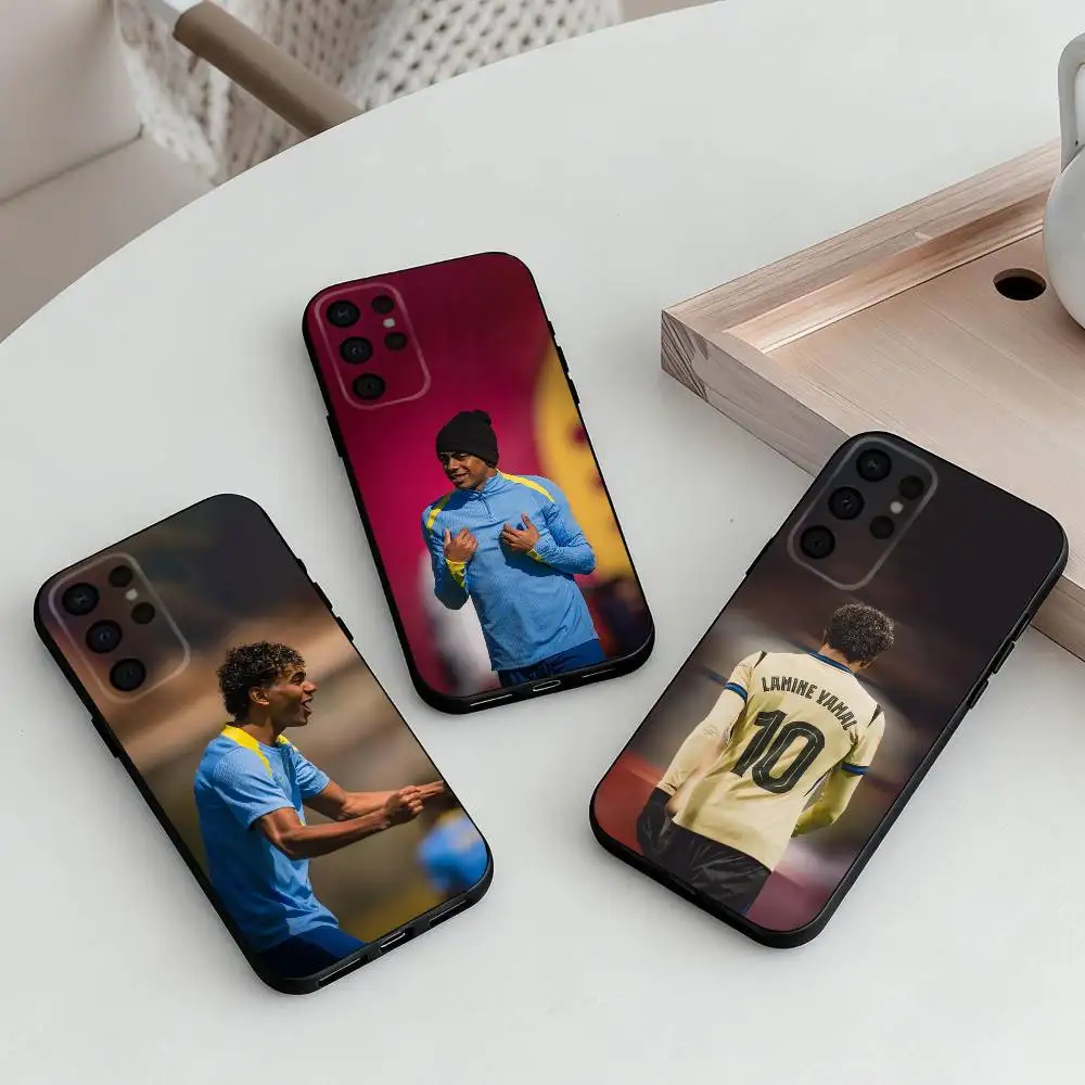 

L-Lamine-E Y-Yamal-L No10 19 Phone Case For Samsung S25,24,23,22,30,21,10,9,Ultra,Plus,Lite,FE,4,5 G Soft Black Case
