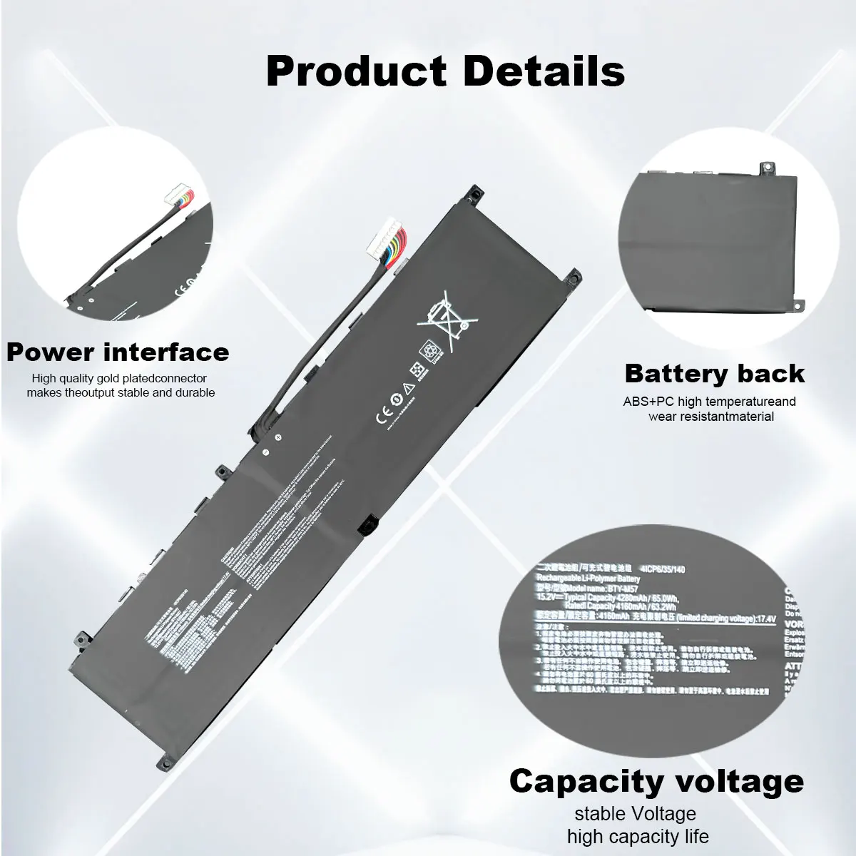 Imagem -03 - Bateria do Portátil para Msi Gp66 Gp76 Leopardo 10ug 10ue 11ug 11uh 11uh Ms17k3 Novo Dxt-bty-m57