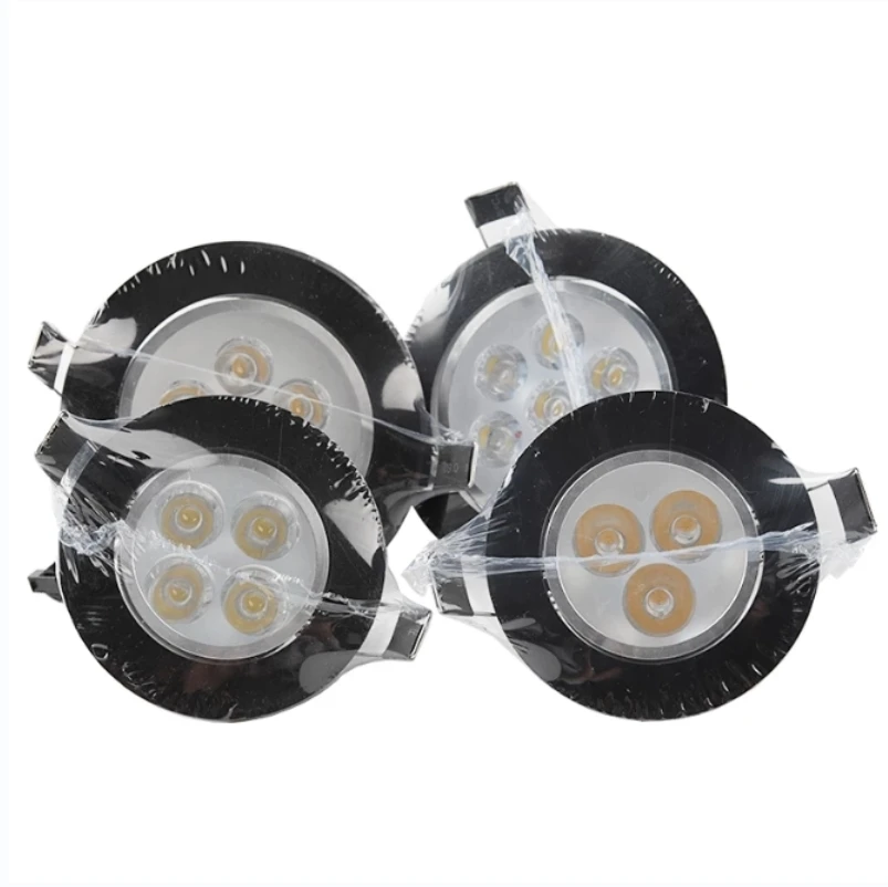 

Black LED Downlight Dimmable Mini 1W 3W 4W 5W 7W Warm Nature cool White Recessed Lamp Spot light Indoor Lighting