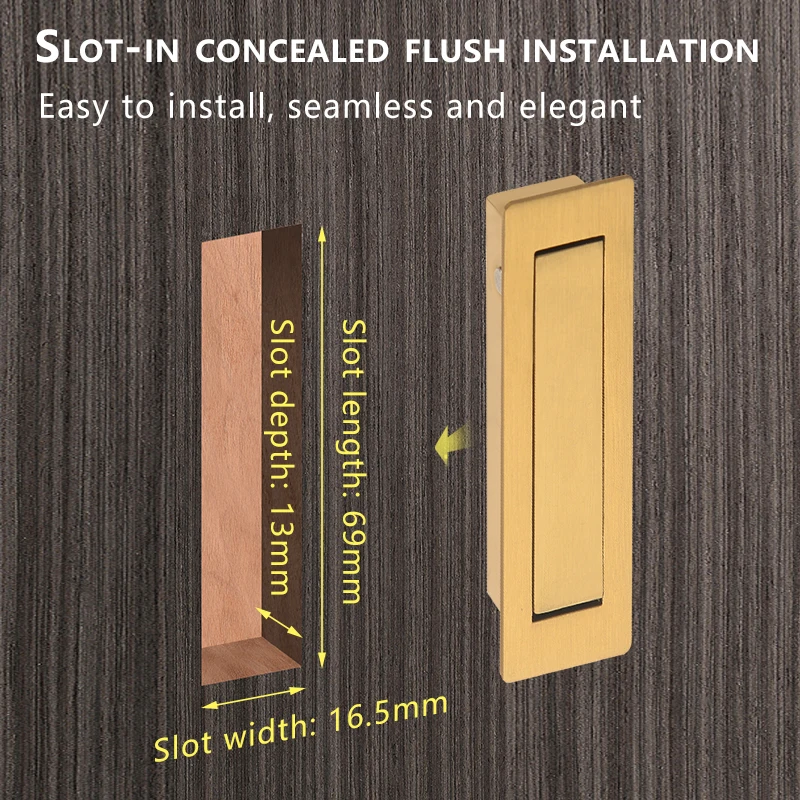 Stainless Steel Invisible Cabi - Furniture Hardware Brass recension och pris