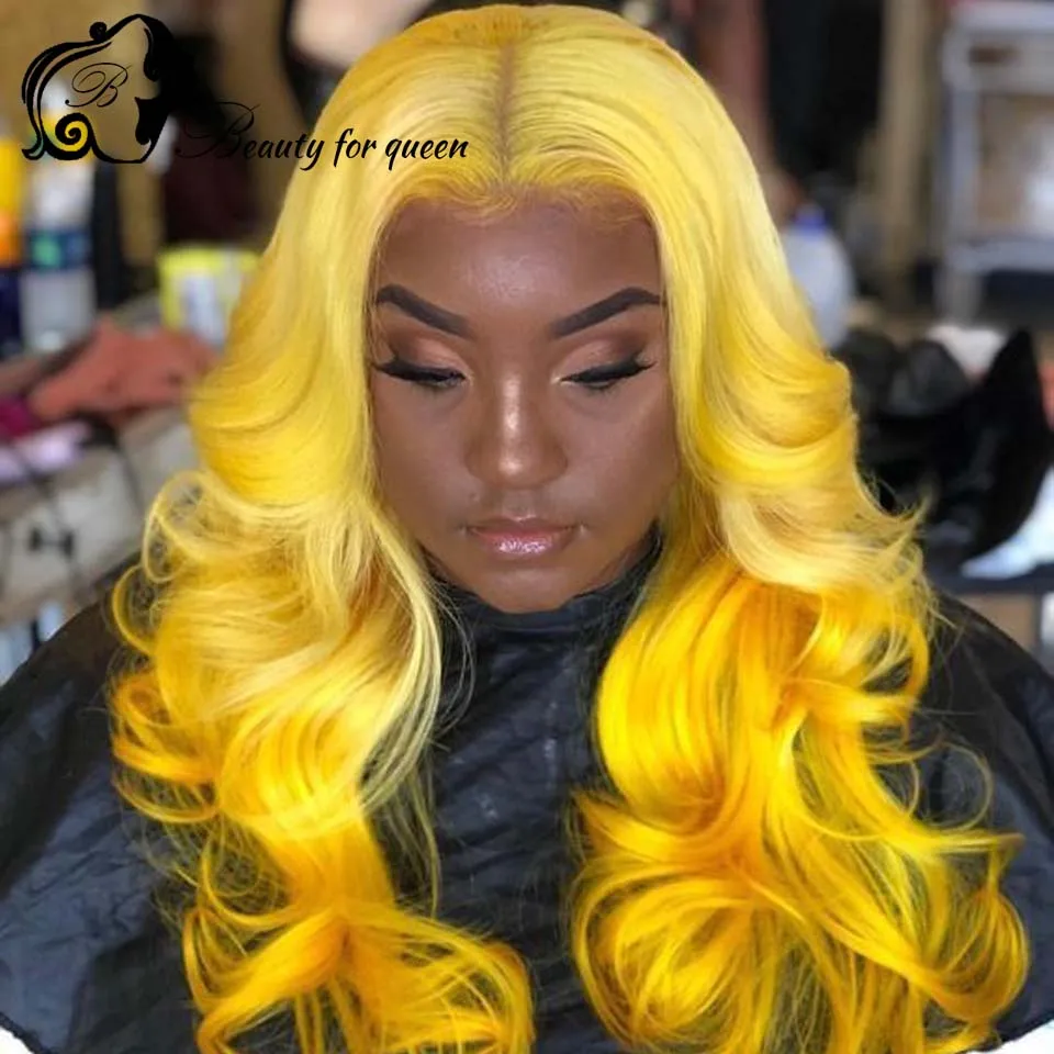 Brazilian Colored Human Hair Wig 180 Density Ombre Purple Black Straight Transparent 13x4 HD Lace Frontal Wigs Wear And Go