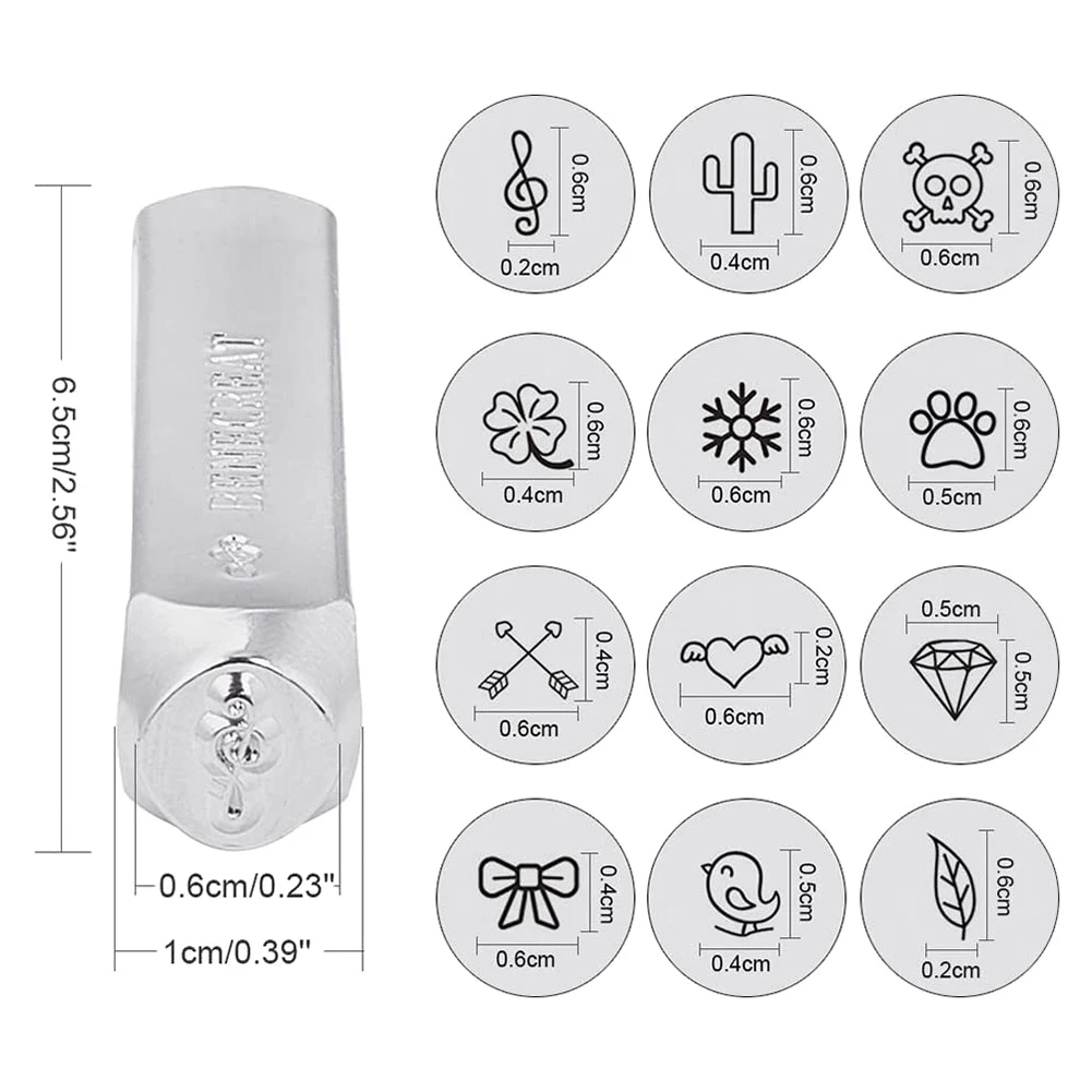 

Y51A-6 мм металлический штамп, перфоратор, алюминиевый кожаный символ, штамповочные штампы, инструменты, ремесло для штамповки, 12 узоров