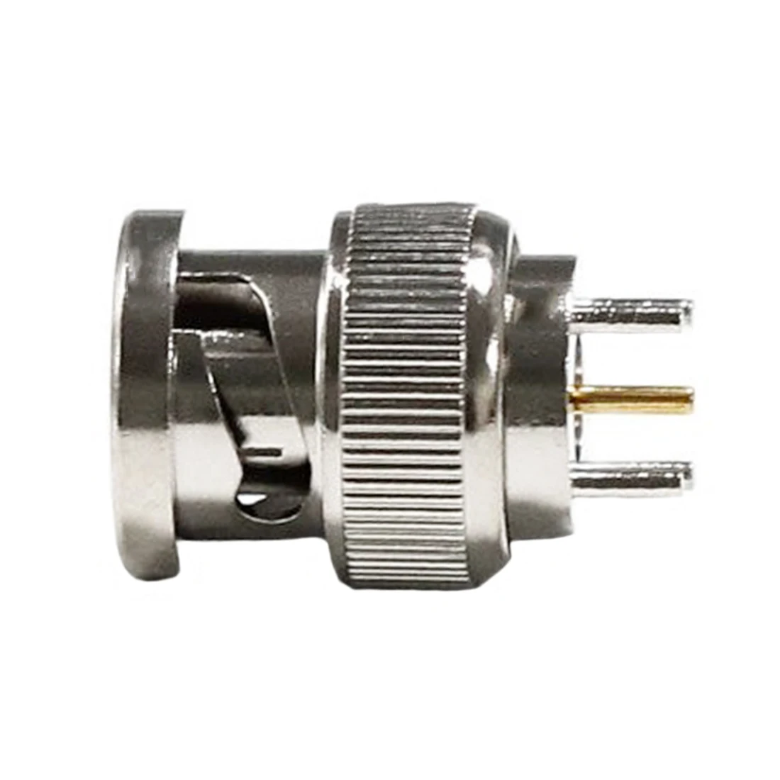 

1pc New BNC PCB Mount RF Coax Connector Male Plug Straight Nickelplated NEW Solder For CCTV Radio