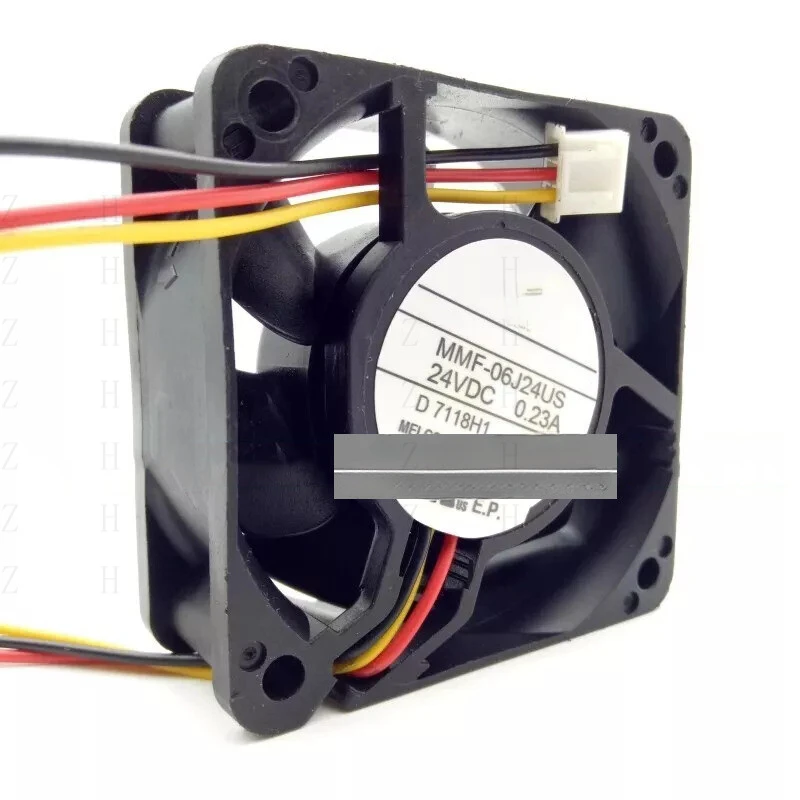 Z    FOR  Mitsubishi MMF-06J24US CP2 24VDC 0.23A 6025 3pin Inverter Cooling Fan