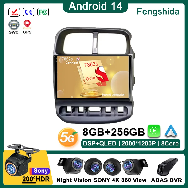 Android 14 Multimediale Per Kia Bongo 2004 - 2012 Lettore di Auto GPS Stereo di Navigazione Auto Radio Schermo No 2Din DVD Unità Principale WIFI 5G