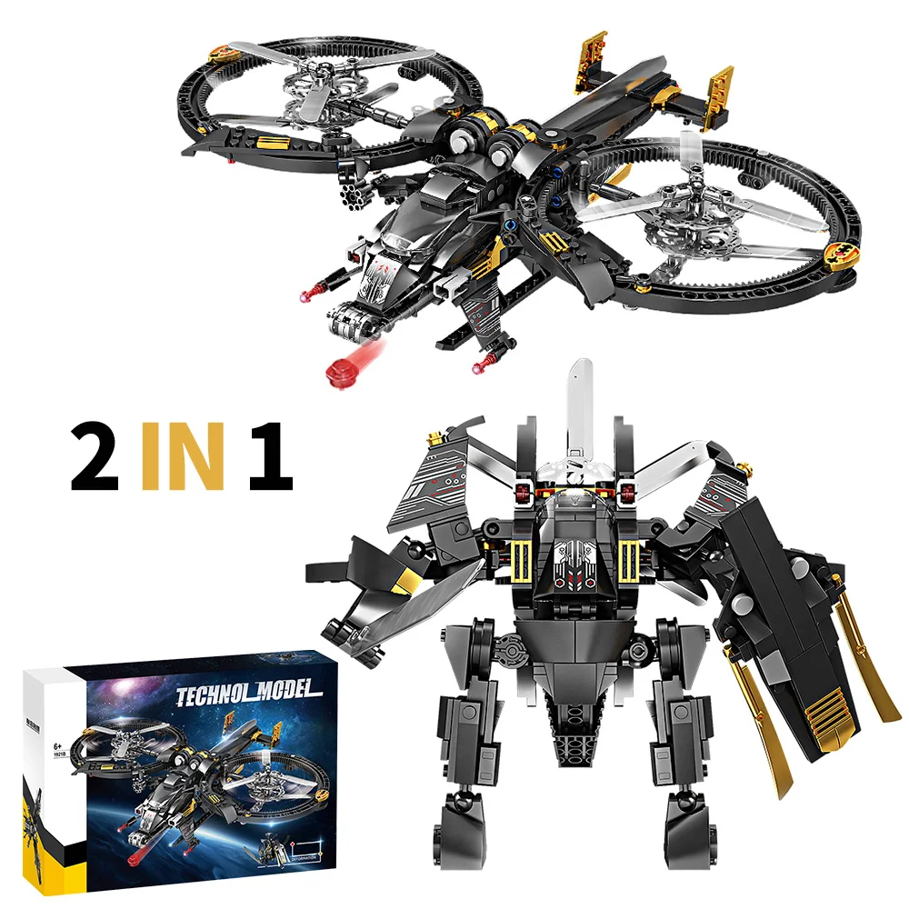 

Серия научных фантастиков, строительный блок 2 в 1, Aricraft Starfighter, переменные меховые кирпичи, сделай сам, сборка, развивающие детские игрушки