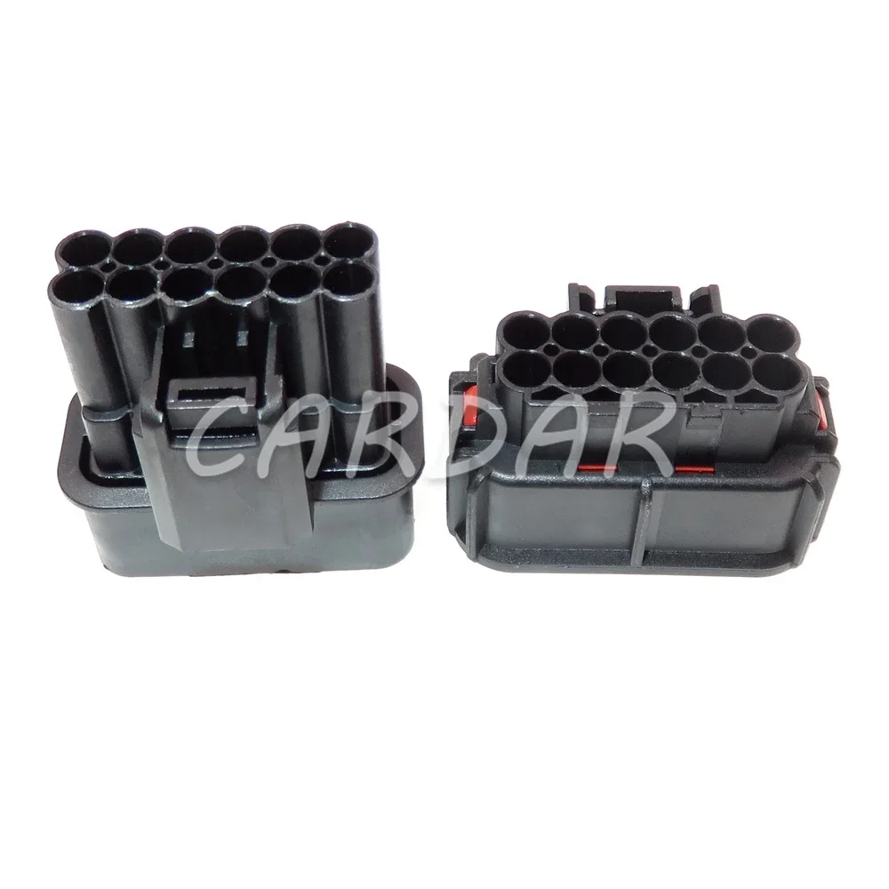 1 Set 12 Pin 6181-6784 6189-7410 Auto Waterproof Connector AC Assembly Electrical Automotive LED Light Socket For Honda