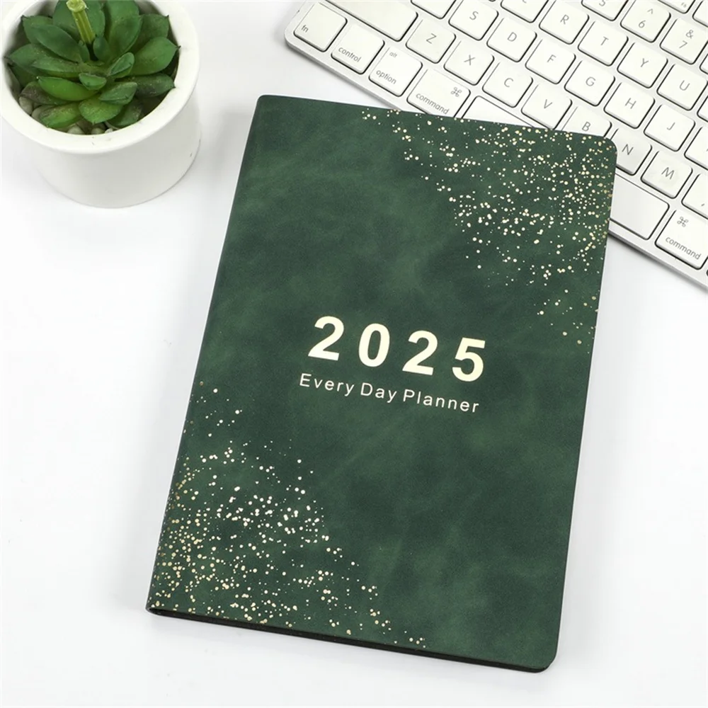 2025 Daily Schedule Agenda Notebook Monthly Calendar Planner Notepad Portable List Planner Notebook School Office Stationery