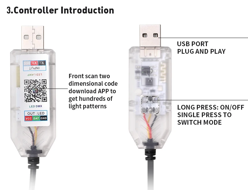 Auto-LED-Ambientelicht 140/150cm Frontscheibe Silikon-LED-Streifen Symphony mit Scanning USB Atmosphären-Kit App/Fernbedienung – Detail 5