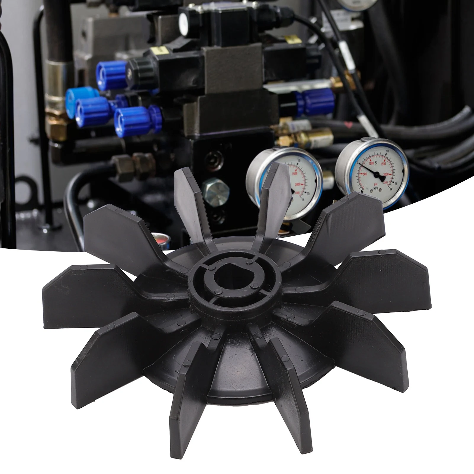 Air Compressor Accessories Small Air Compressor Fan Blade Accessories Direct‑on‑Line Motor 14mm Shaft 135mm Outer Diameter