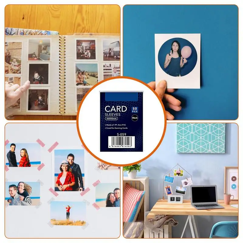Card Sleeves Colored Card Film Photo Card Protector 50 Pcs Waterproof Thickened Photocard Binder Sleeves Album Photocard