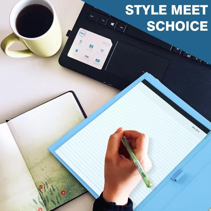 Padfolio Portfolio Binder for n Stylishly Business Folder for Interview Resumes Legal Documents Notepad Not Iluded Faux Leather