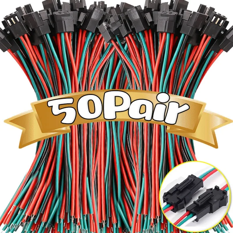 

5/50pairs 3Pin Led Connector Male To Female Plug Connector Led Strip Lamp Driver Wire Cable Extension Cord Connector Terminals
