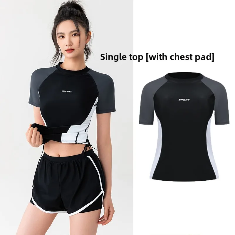 

Women's Faionable Casual Surfing Swimsuit Top Size Large Cover Belly Slimming f Sve Spor Bikini Top for Students