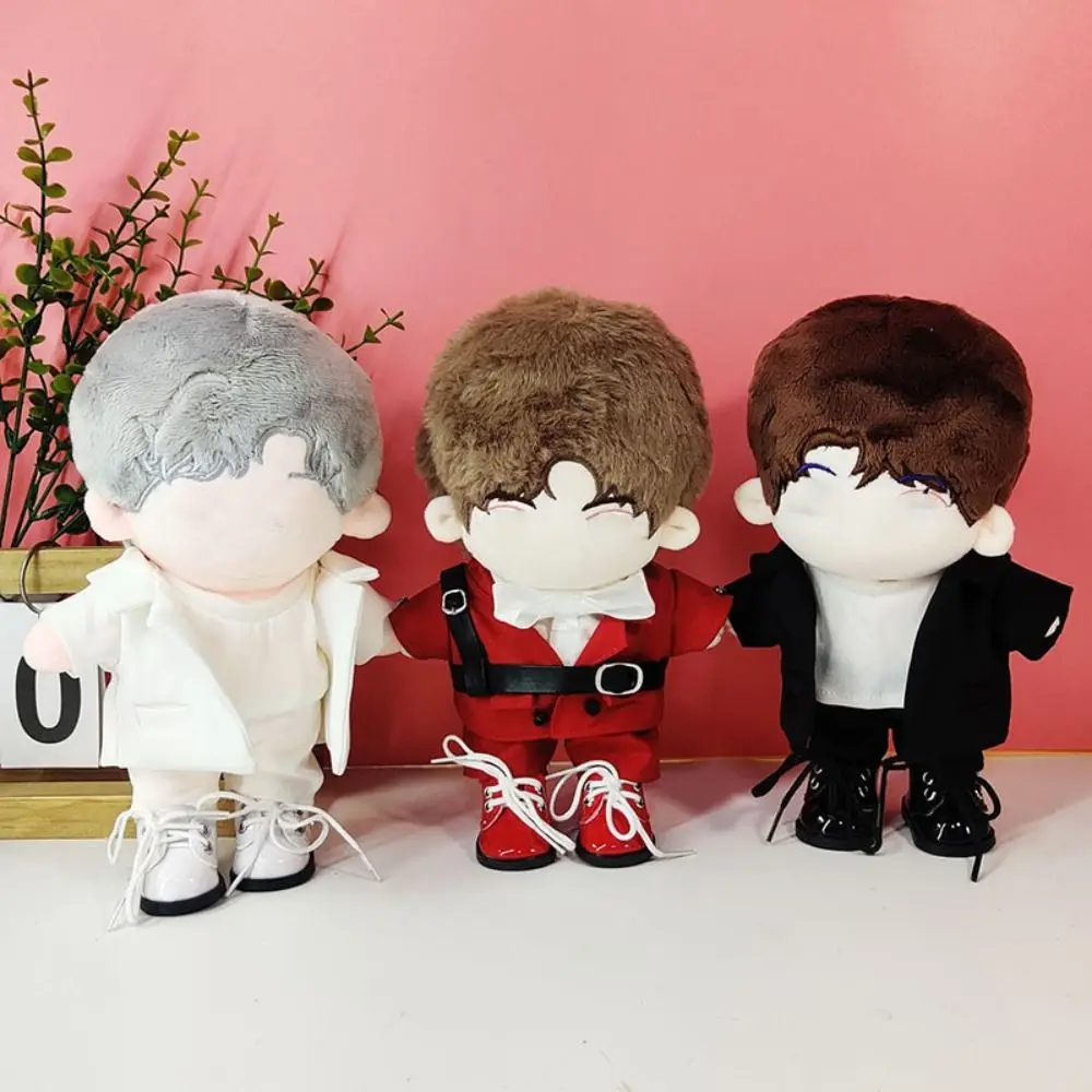 20CM Doll Clothes Suit Fashion Outfit Formal Wear T-shirt Coat Pants For Idol Dolls Cos Clothes Changing Dressing Game Kids Toys