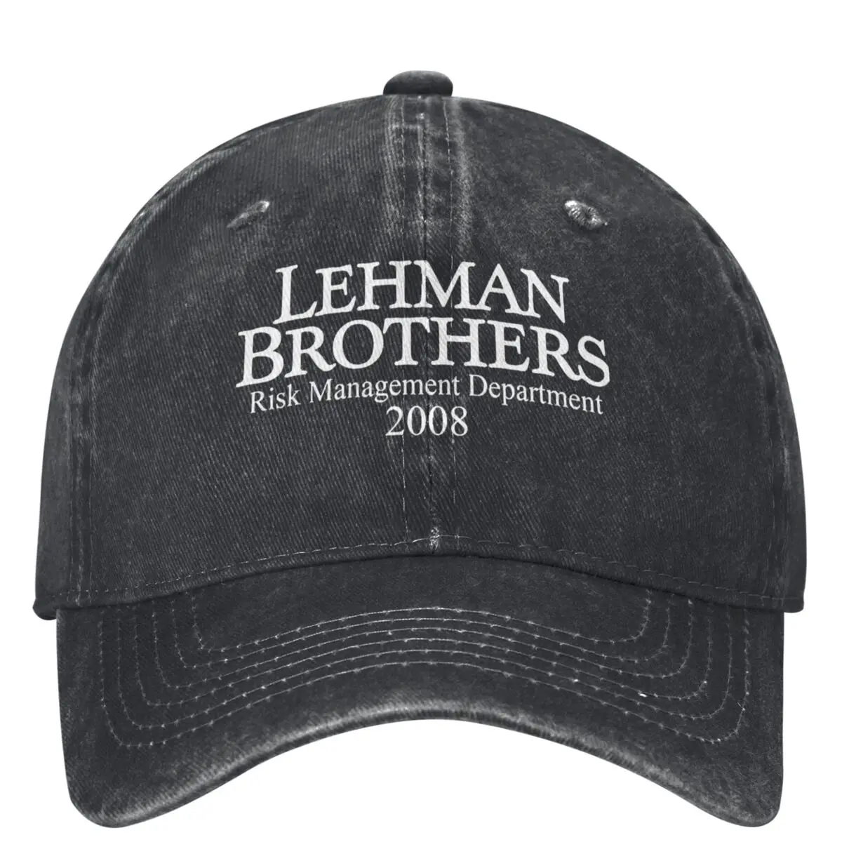 Lehman Brothers Risk Management 2008 Baseball Cap Bank Bankruptcy Trucker Hat Tennis Skate Snapback Cap Women Baseball Caps