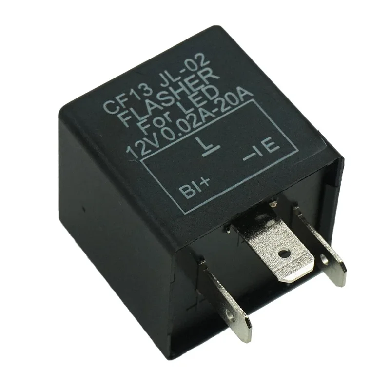 QXNY 3-Pin CF13 JL-02 0.02A 20A 12V Car Flasher Relay for LED Fix Turn Signal Hyper Flash