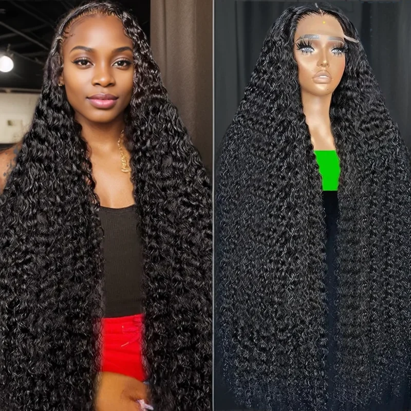 

30 inch 13x4 Deep Wave Lace Frontal Wig Human Hair 13x6 Hd Lace Front Wig Brazilian Curly Wig 100% Human Hair Glueless Wig